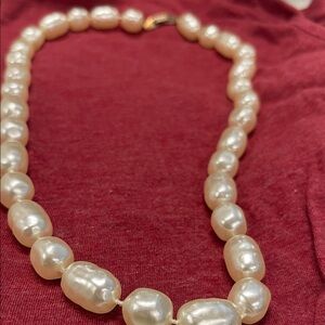 Elegant Faux Pearl Necklace 20”. SOLD
